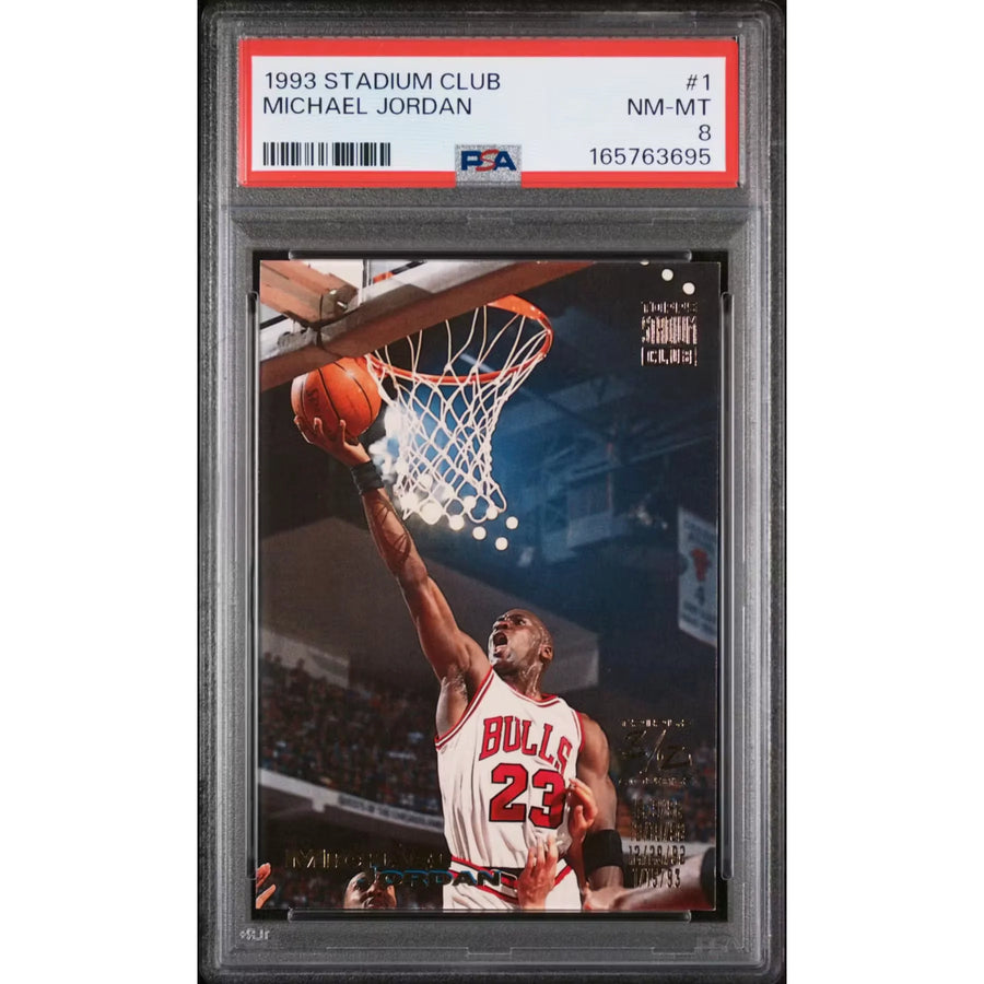Michael Jordan 1993 Topps Stadium Club #1 | PSA 8 | P6058956
