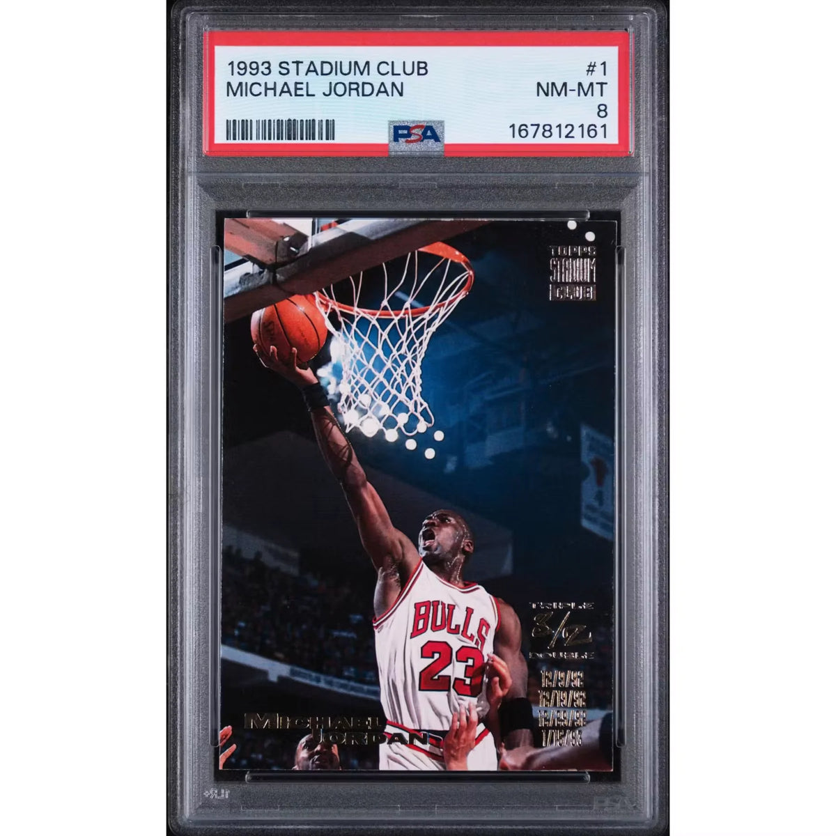 1993 Topps Stadium Club Michael Jordan #1 PSA 8 - D2 | P6058958