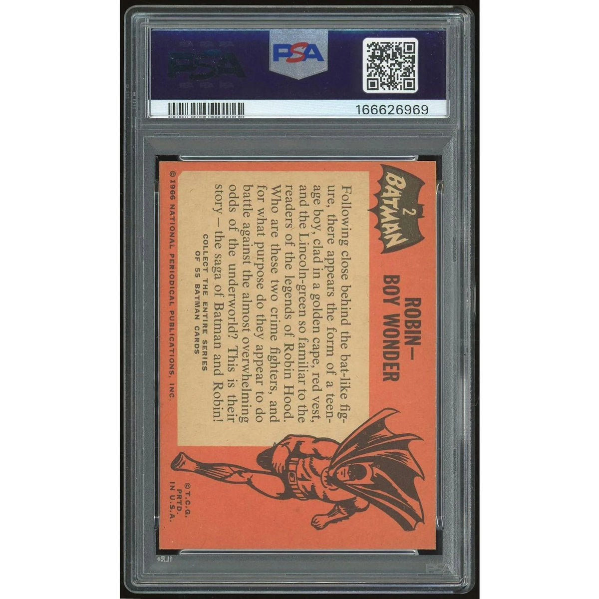 1966 Topps Batman #2 Robin - Boy Wonder | PSA 5 | P6134368
