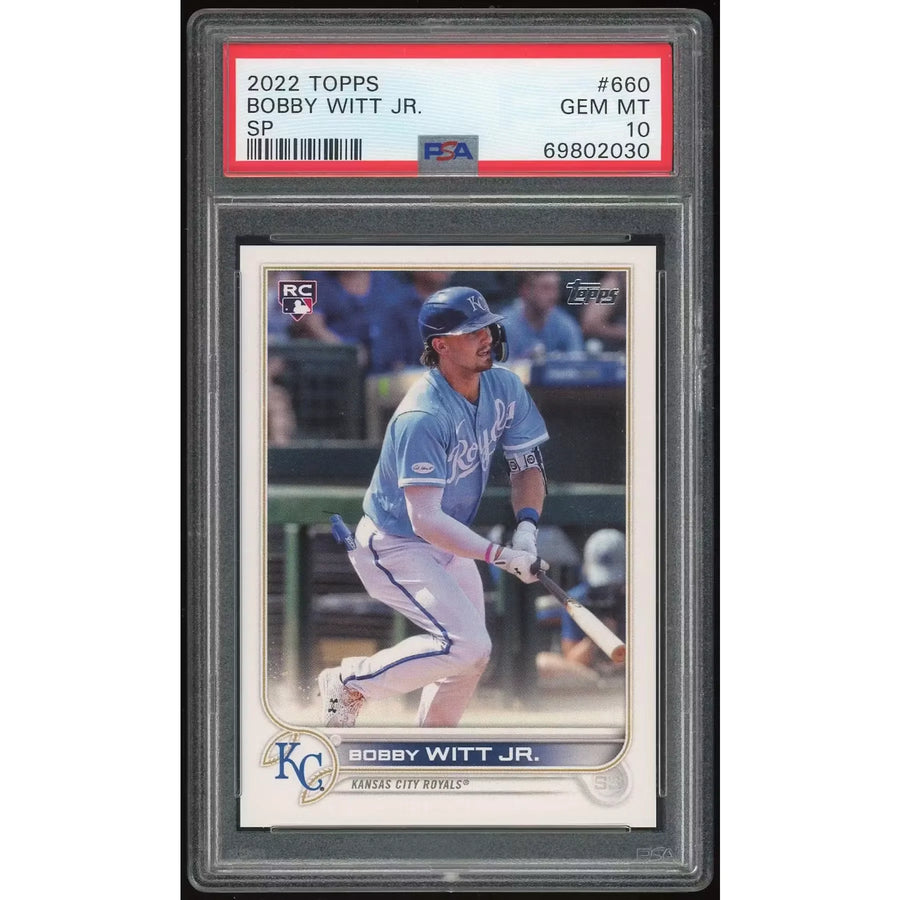 Bobby Witt Jr. 2022 Topps #660 SP Card | PSA 10 2030 | P6134712
