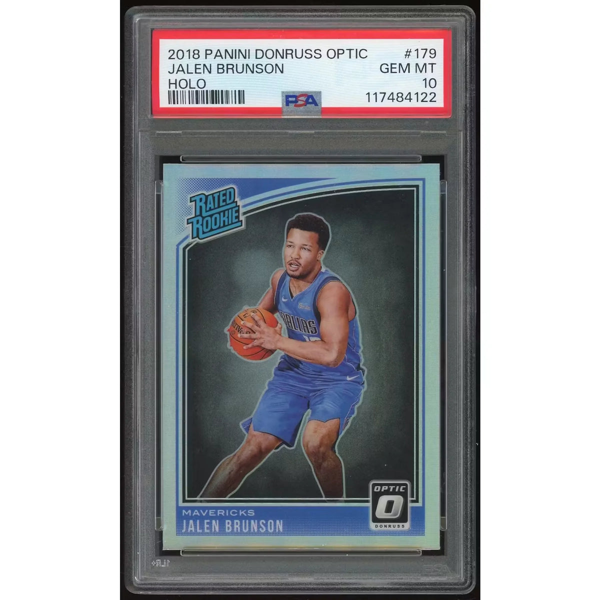 Jalen Brunson 2018-19 Panini Donruss Optic Holo #179 | PSA 10 | P6135179