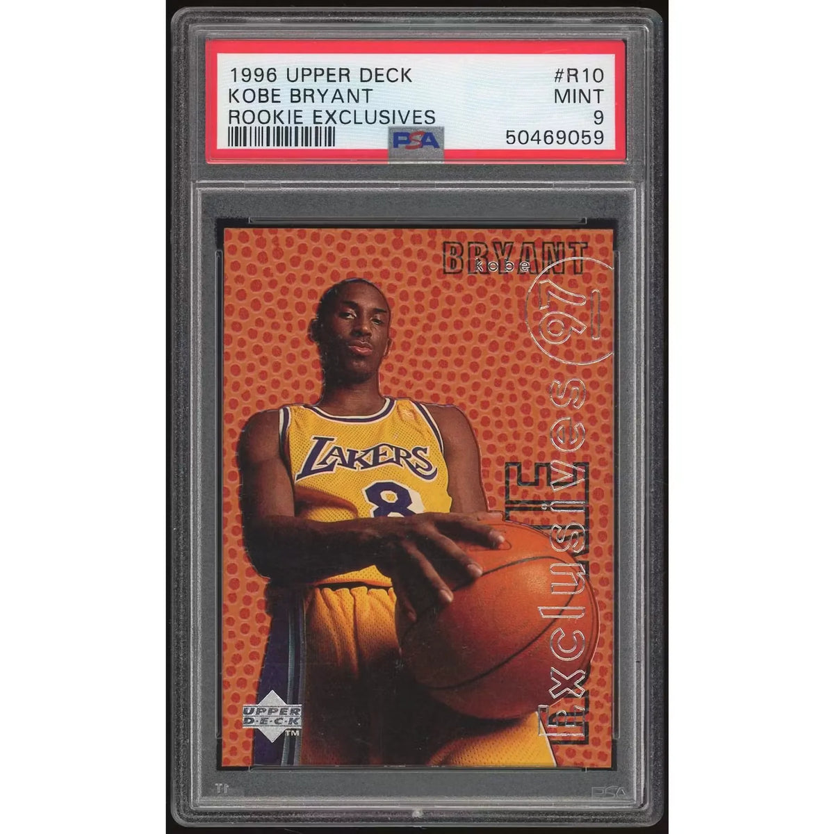 Kobe Bryant 1996-97 Upper Deck Rookie Exclusives #R10 | PSA 9 | P6135195