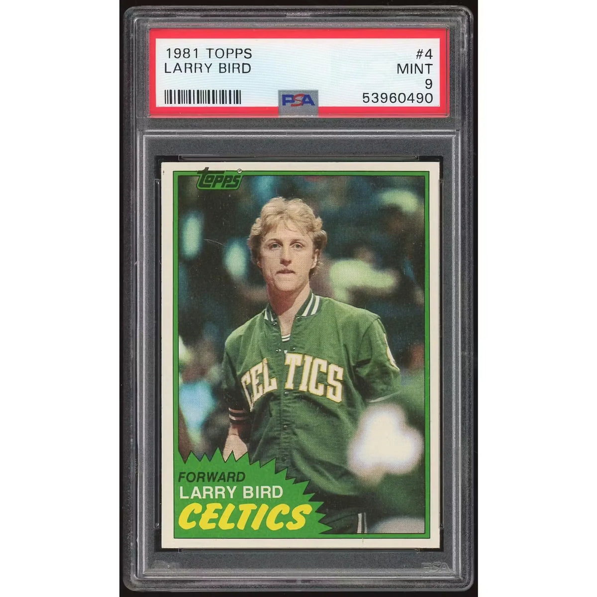 Larry Bird 1981-82 Topps #4 Rookie Card | PSA 9 | P6135203