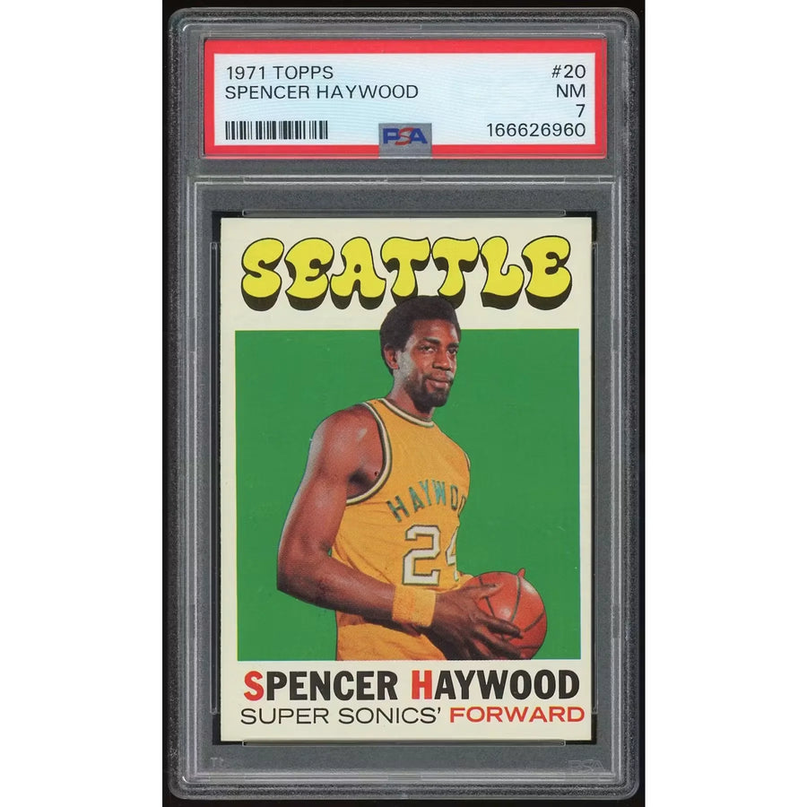 Spencer Haywood 1971-72 Topps #20 Rookie Card | PSA 7 | P6135207