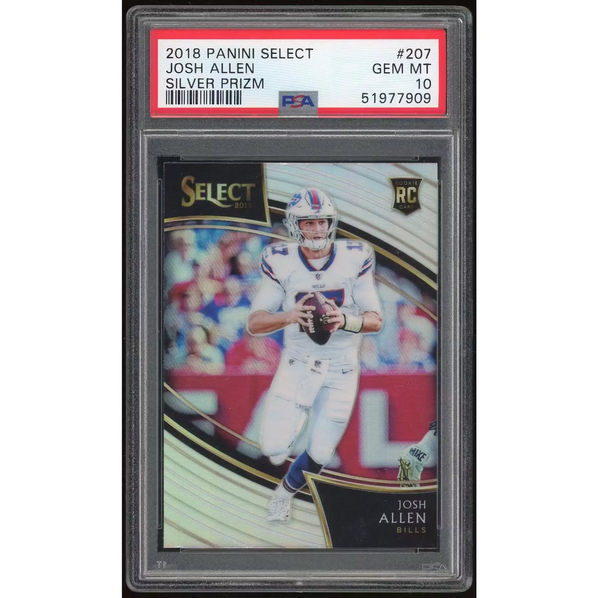 Josh Allen 2018 Panini Select Silver Prizm #207 | PSA 10 | P6135295