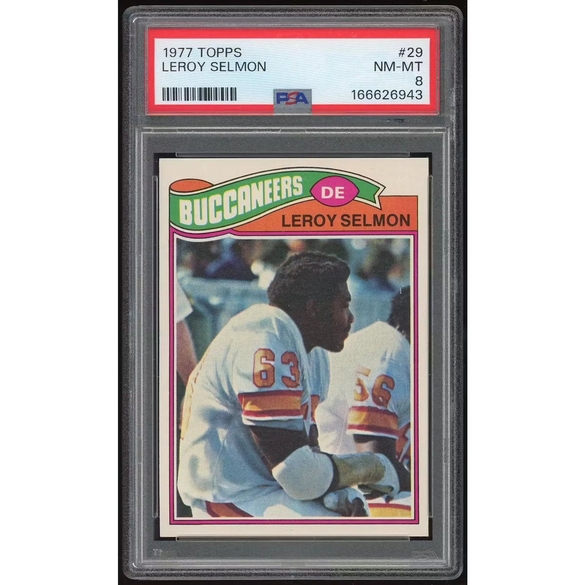 Lee Roy Selmon 1977 Topps #29 Rookie Card | PSA 8 | P6135366