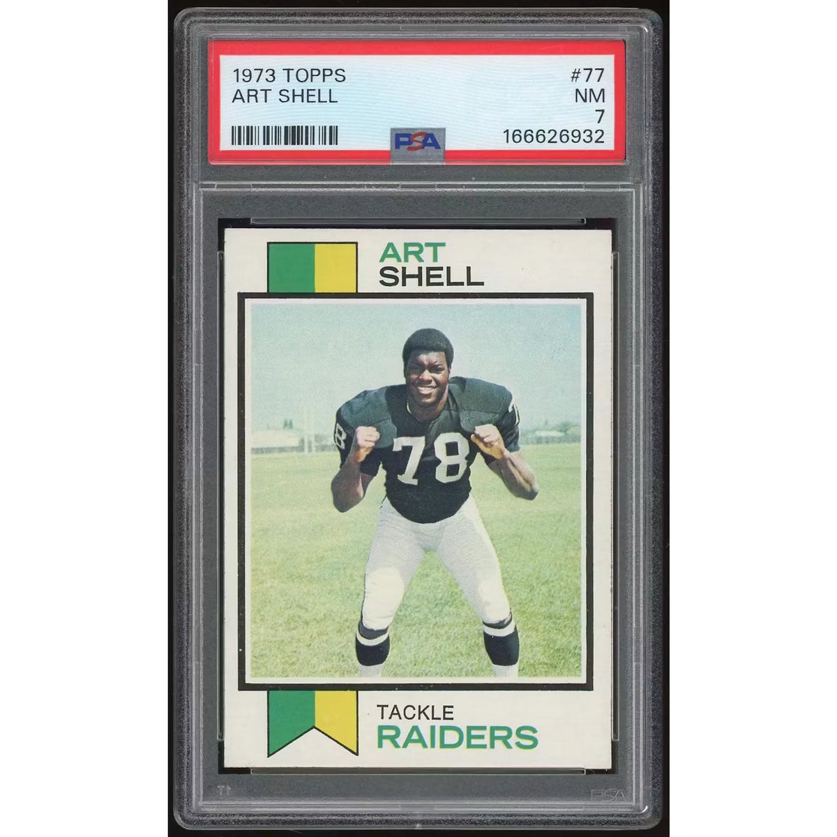 Art Shell 1973 Topps #77 Rookie Card | PSA 7 | P6135384