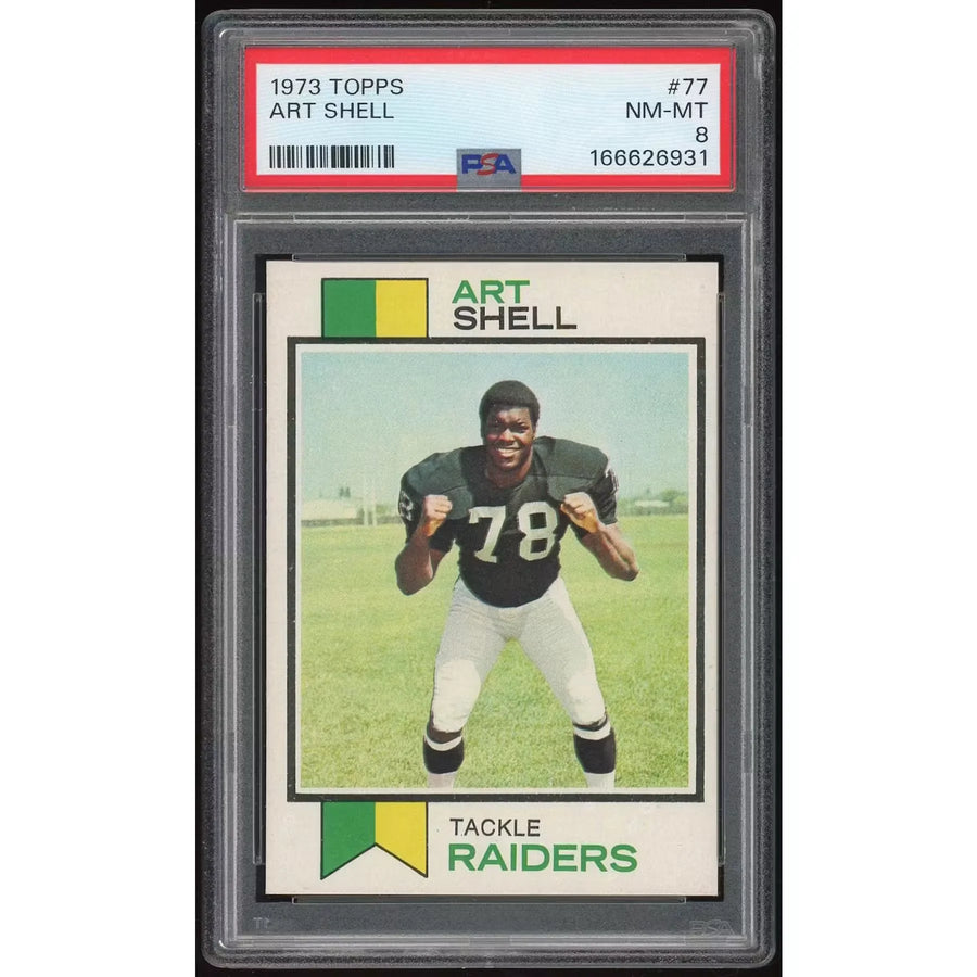 Art Shell 1973 Topps #77 Rookie Card | PSA 8 | P6135385