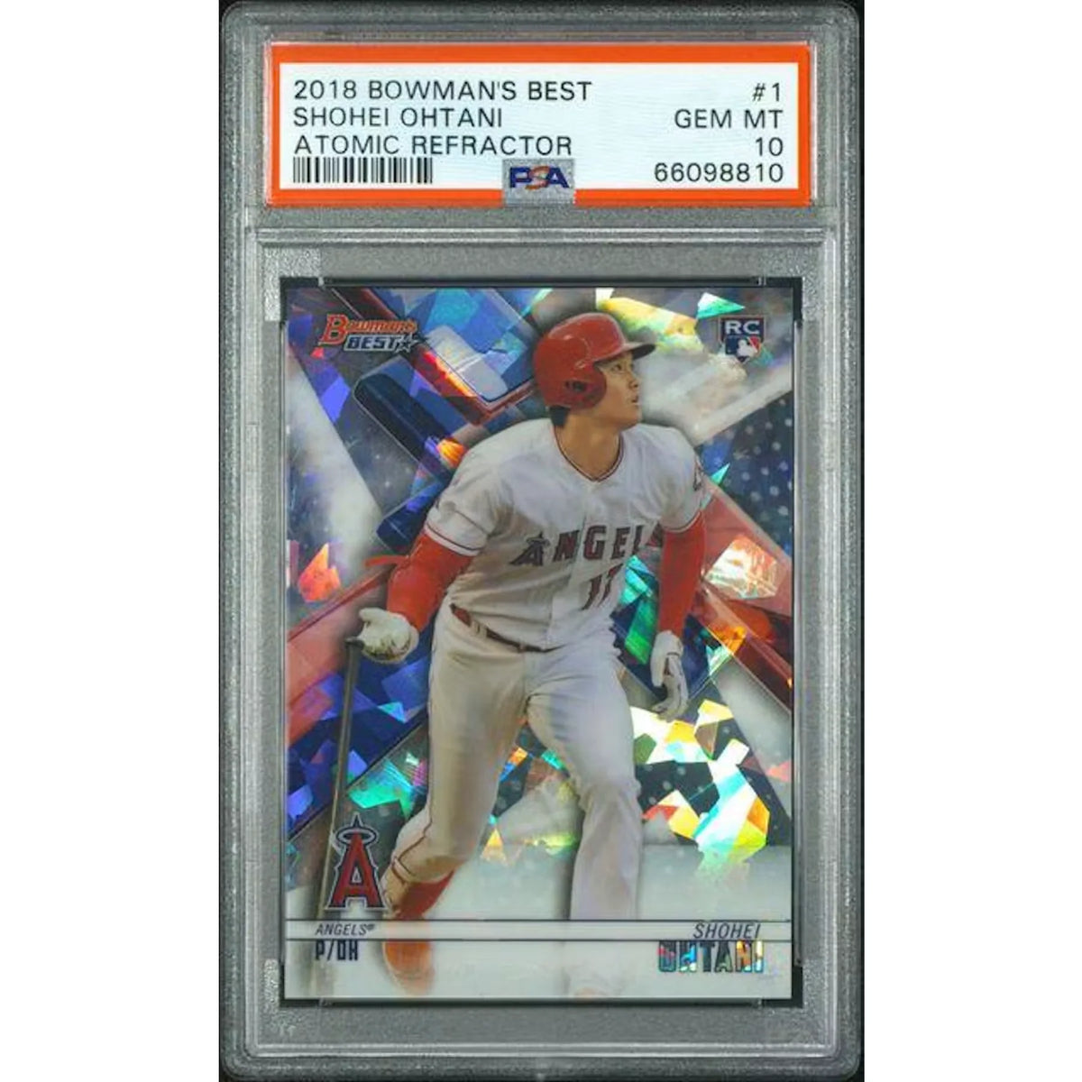 Shohei Ohtani 2018 Bowman's Best Rookie Atomic Refractor #1 | PSA 10 | P6139583