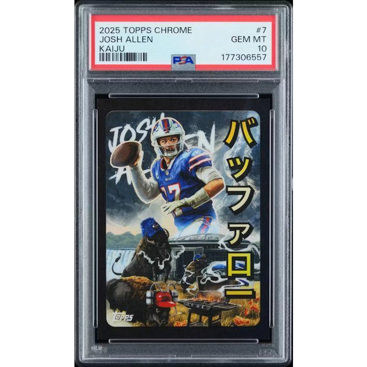 Josh Allen 2025 Topps Chrome Kaiju #7 | PSA 10 | P6139590