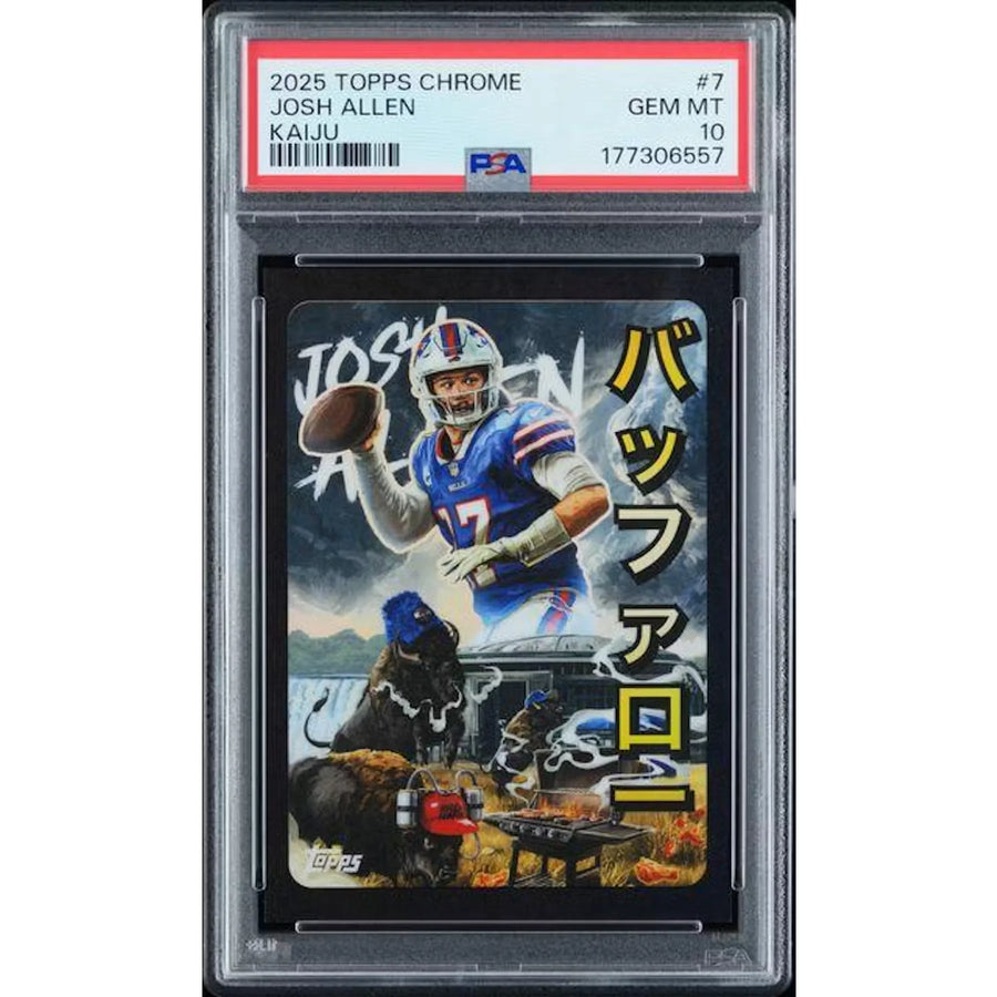 Josh Allen 2025 Topps Chrome Kaiju #7 | PSA 10 | P6139590