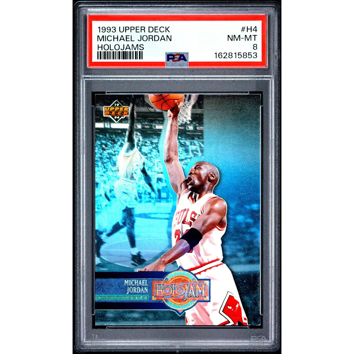 Michael Jordan 1993 Upper Deck Holojams #H4 | PSA 8 | P6140120