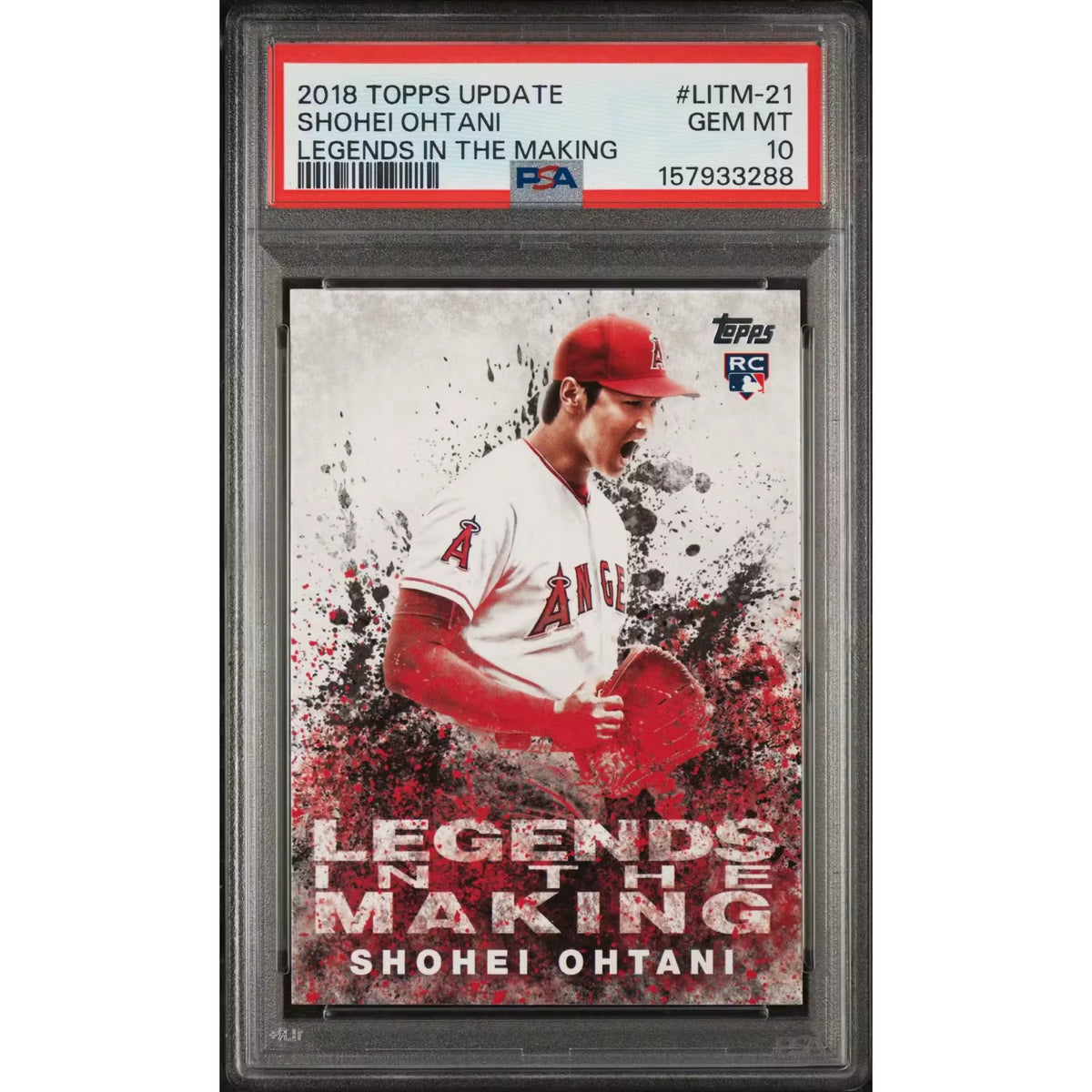 2018 Topps Update Shohei Ohtani Rookie Legends In The Making | PSA 10 - D2 | P6140155