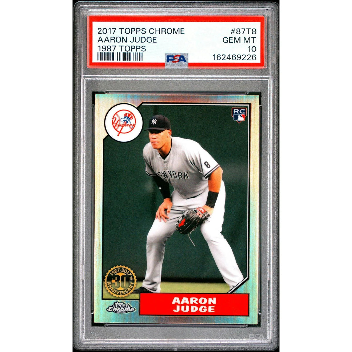 2017 Topps Chrome Aaron Judge Rookie 1987 Design #87T8 PSA 10 - D4 | P6140293
