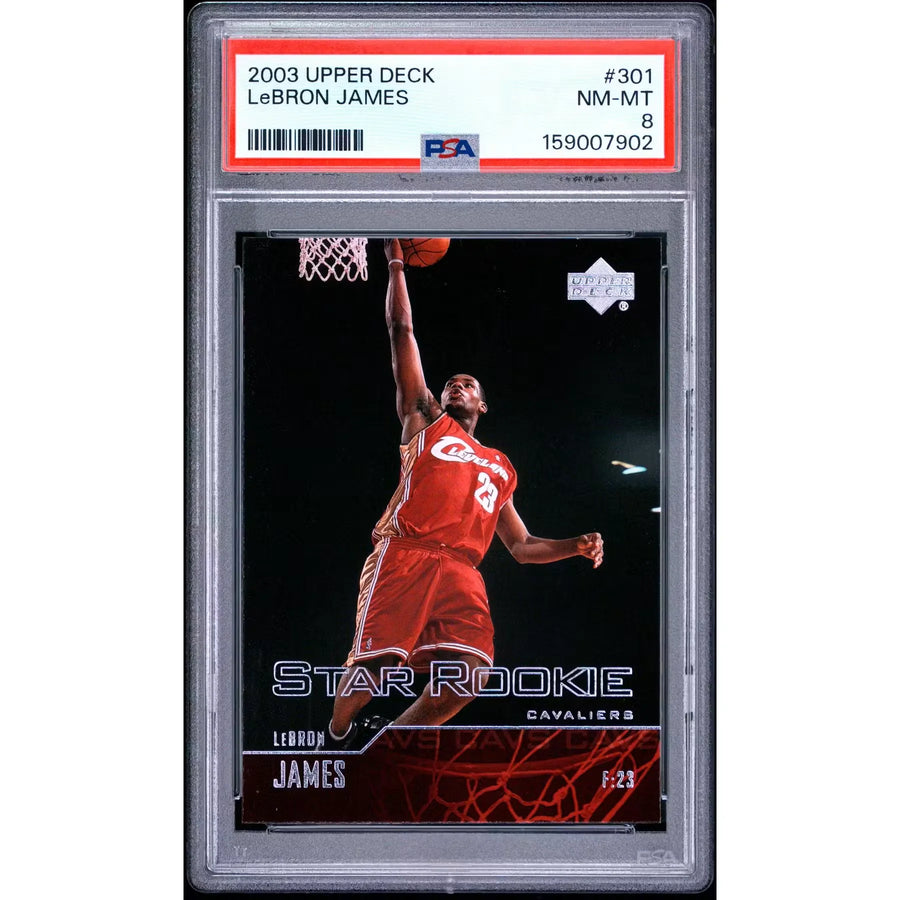 LeBron James 2003 Upper Deck Rookie Card #301 | PSA 8 | P6140446