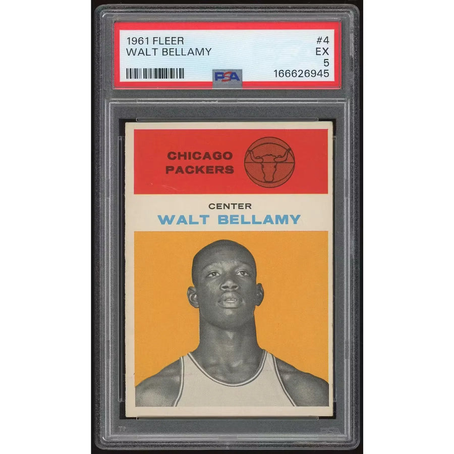 Walt Bellamy 1961-62 Fleer #4 Rookie Card | PSA 5 | P6140662
