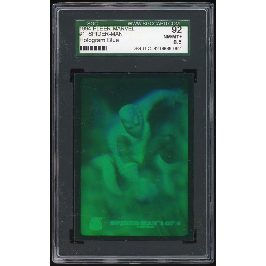 1994 Fleer Marvel Universe 3-D Holograms #1 Spider-Man | SGC 92 | P6140758