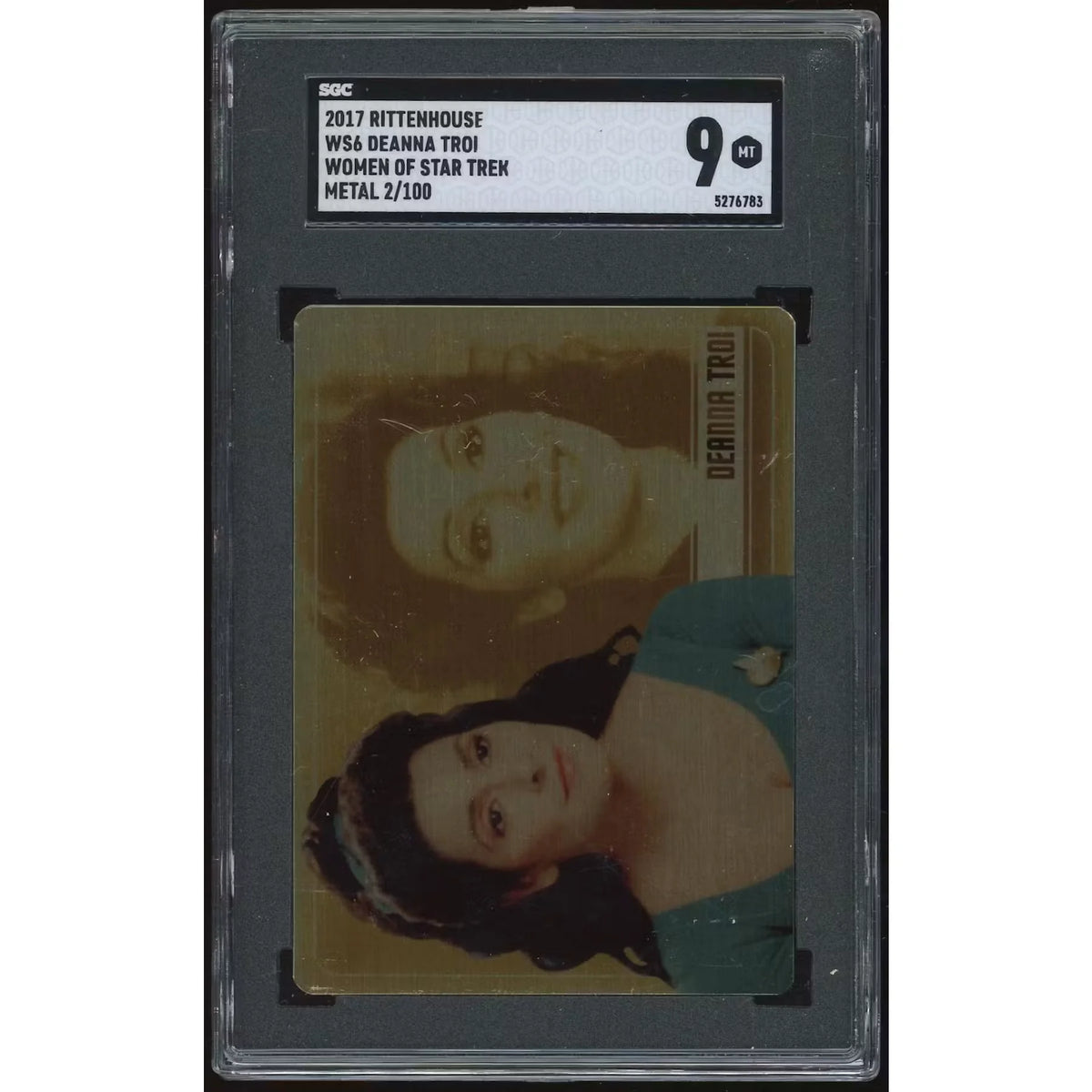 Deanna Troi 2017 Rittenhouse Women of Star Trek Metal Card | SGC 9 | P6140767