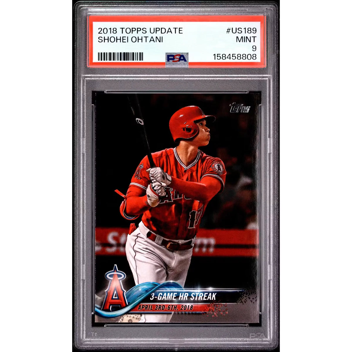 2018 Topps Update Shohei Ohtani Rookie #US189 PSA 9 - D2 | P6140771