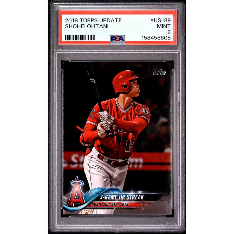 2018 Topps Update Shohei Ohtani Rookie #US189 PSA 9 - D2 | P6140771