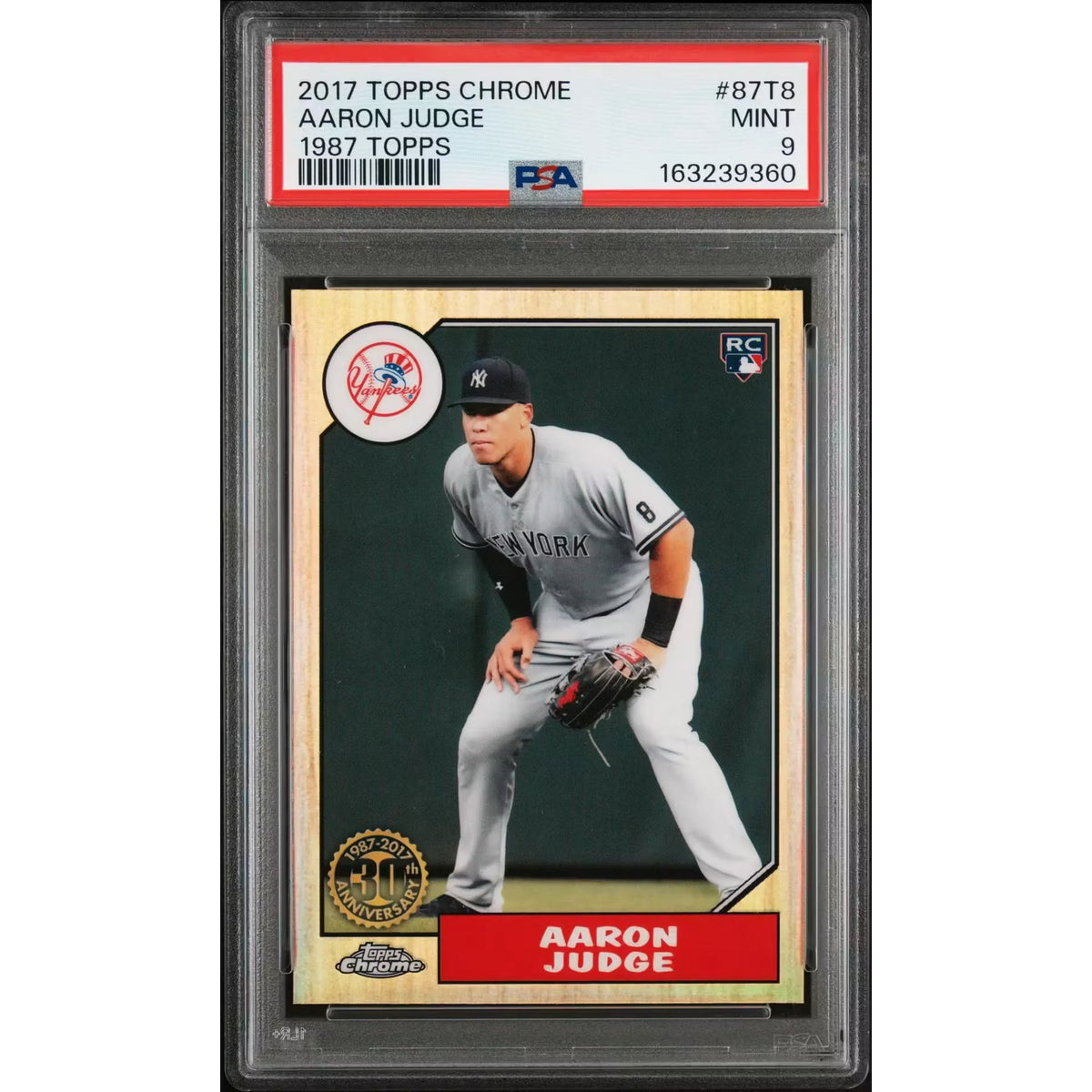 2017 Topps Chrome Aaron Judge Rookie 1987 Design #87T8 PSA 9 - D2 | P6140772