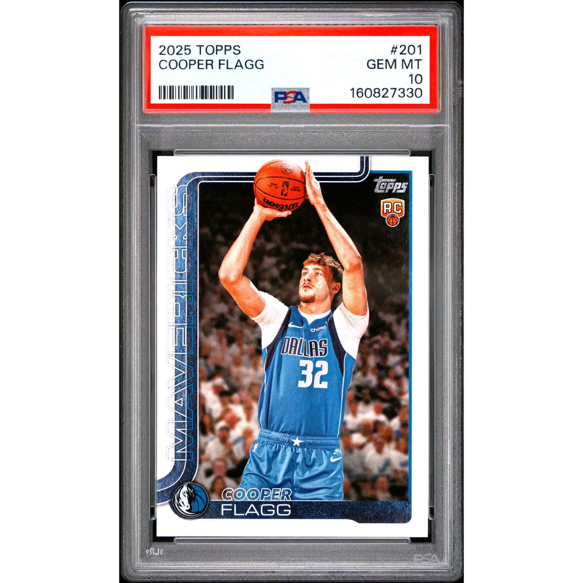 Cooper Flagg 2025-26 Topps Rookie #201 | PSA 10 | P6140773