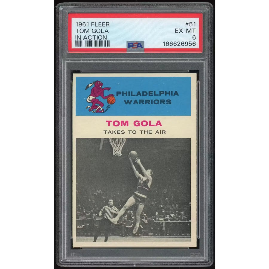 Tom Gola 1961-62 Fleer #51 Card | PSA 6 | P6140798