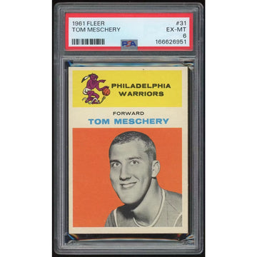 1961-62 Fleer #31 Tom Meschery Basketball Card | PSA 6 | P6140810