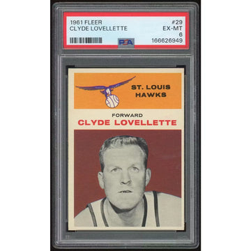 1961-62 Fleer #29 Clyde Lovellette Card | PSA 6 | P6140811