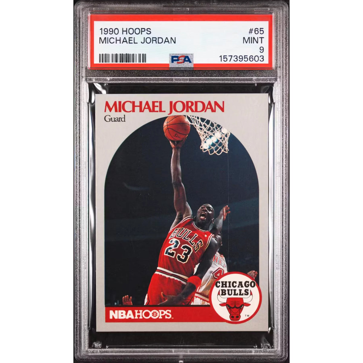 Michael Jordan 1990 Hoops #65 Card | PSA 9 | P6140824