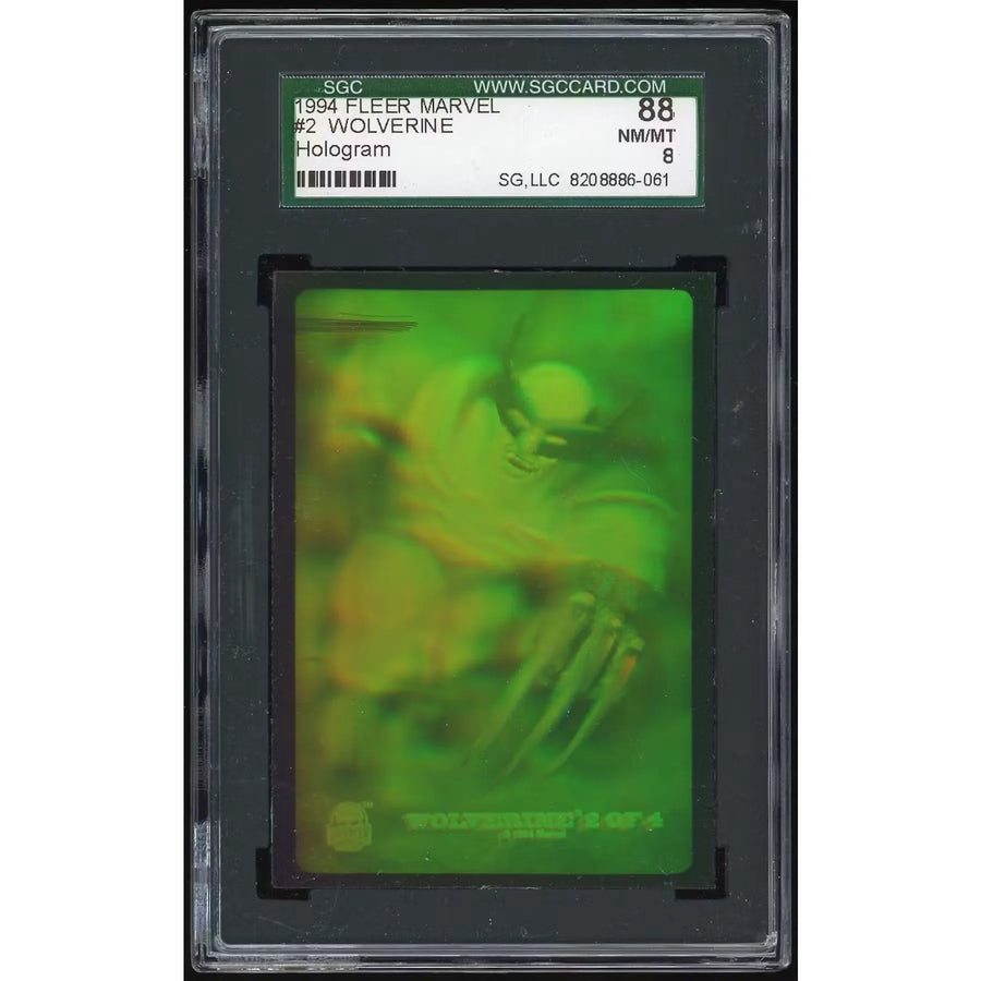 1994 Fleer Marvel Universe 3-D Holograms #2 Wolverine | SGC 88 | P6140854