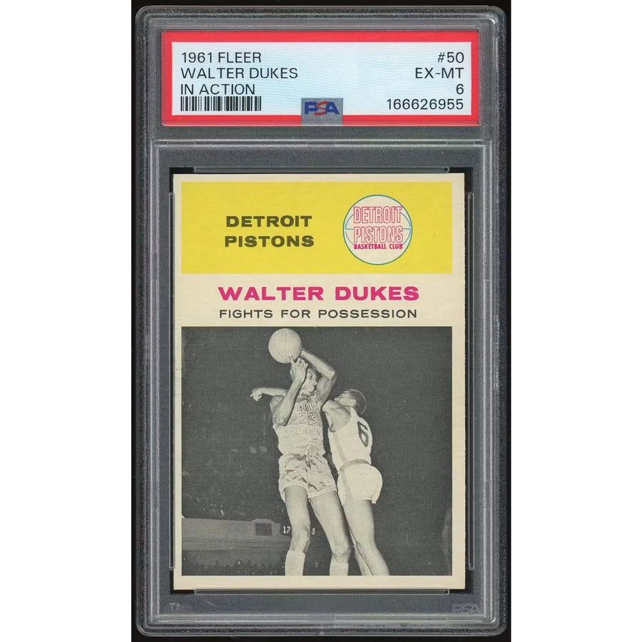 Walter Dukes 1961-62 Fleer #50 Card | PSA 6 Graded | P6140929