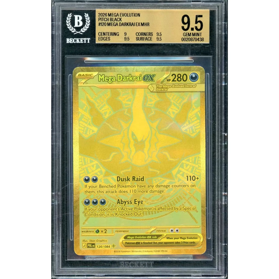 2026 Pokemon Pitch Black Mega Darkrai EX | BGS 9.5 Graded #120 | P6574815