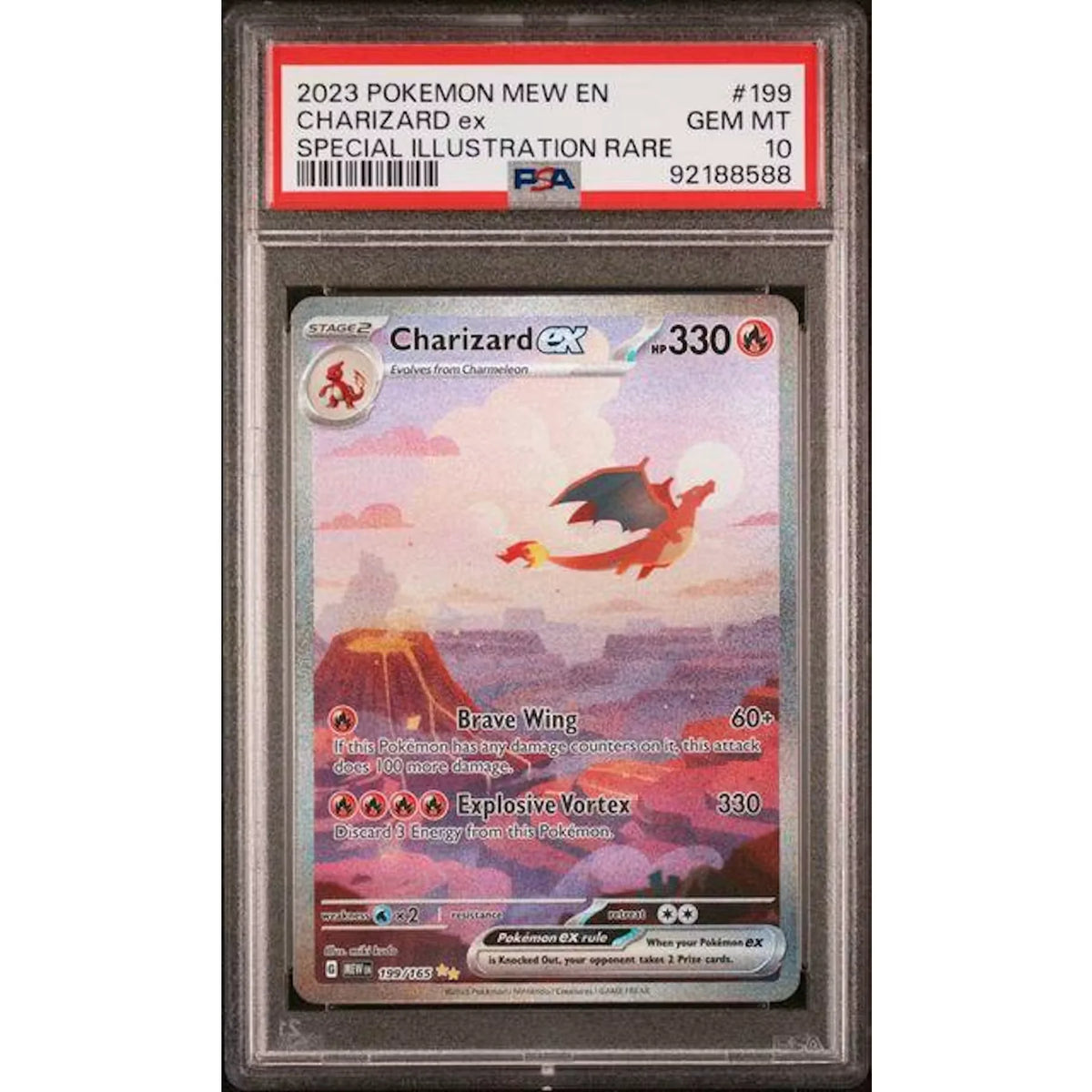 2023 Pokemon 151 Charizard ex Special Illustration Rare #199 PSA 10 - D2 | P6574823