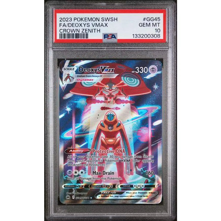 Deoxys VMAX PSA 10 | 2023 Pokemon Crown Zenith #GG45 | P6575054