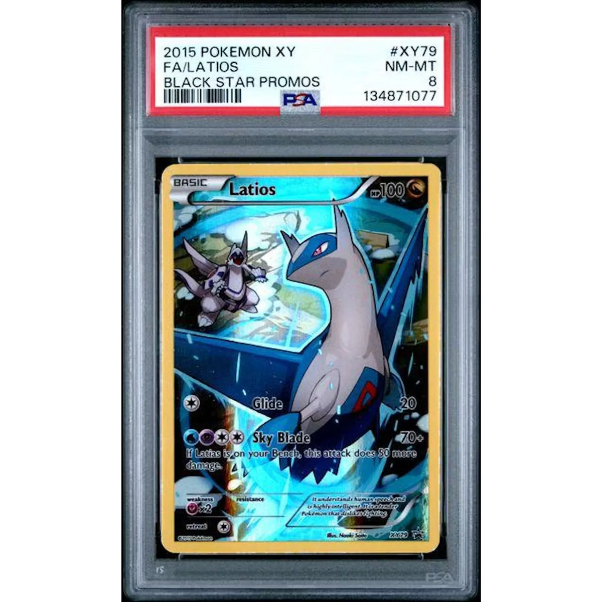 2015 Pokemon XY Latios Full Art Promo #XY79 | PSA 8 | P6575415