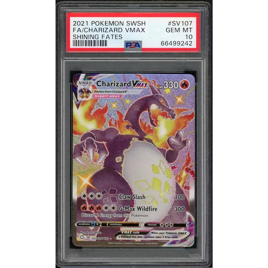 2021 Pokemon Shining Fates Charizard VMAX Shiny Vault #SV107 | PSA 10 | P6575501