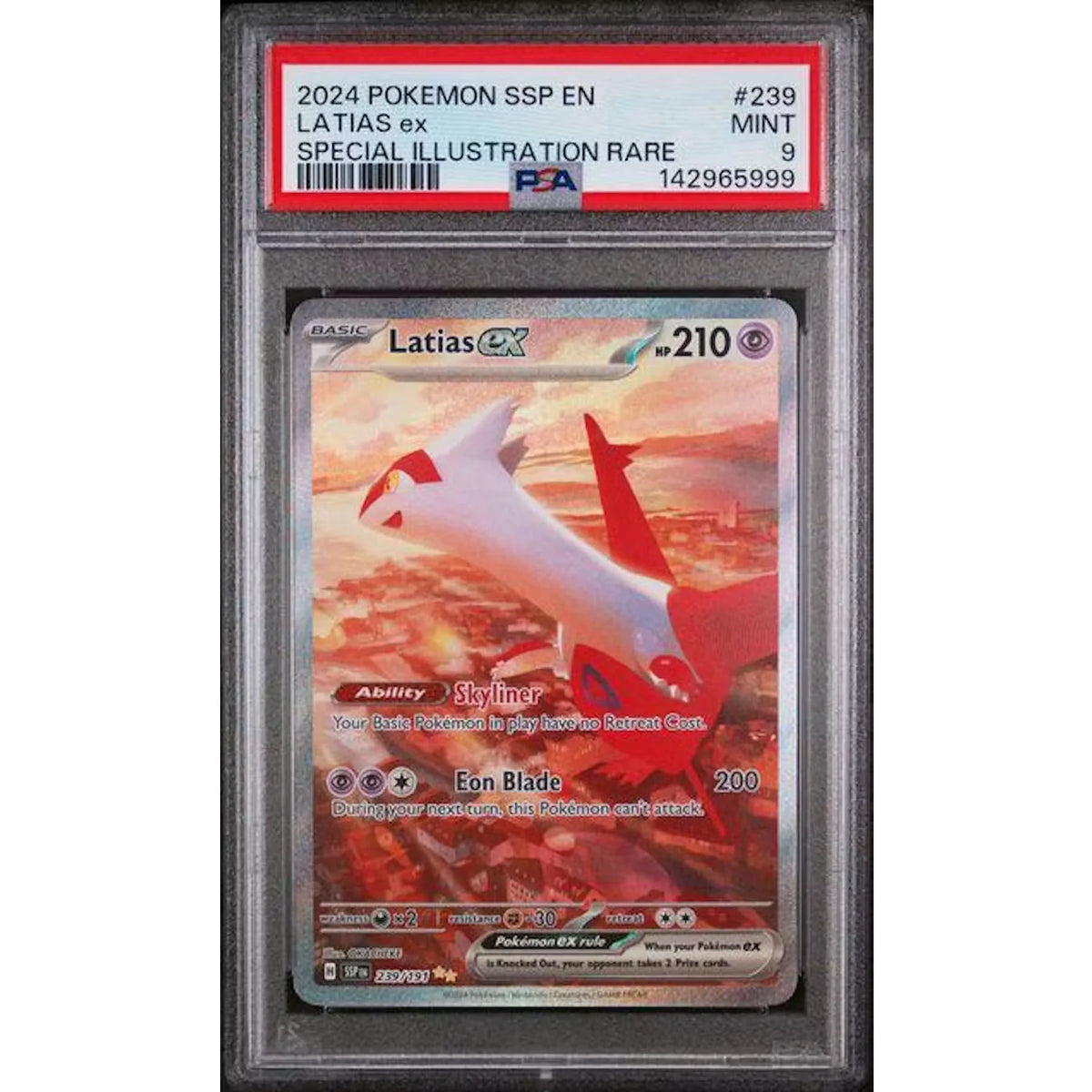 Latias EX Special Illustration Rare 2024 Pokemon Card | PSA 9 | P6575537