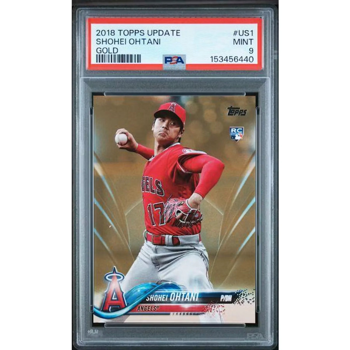 2018 Topps Update Shohei Ohtani Rookie Gold/2018 #US1 PSA 9 Collector | P6577345