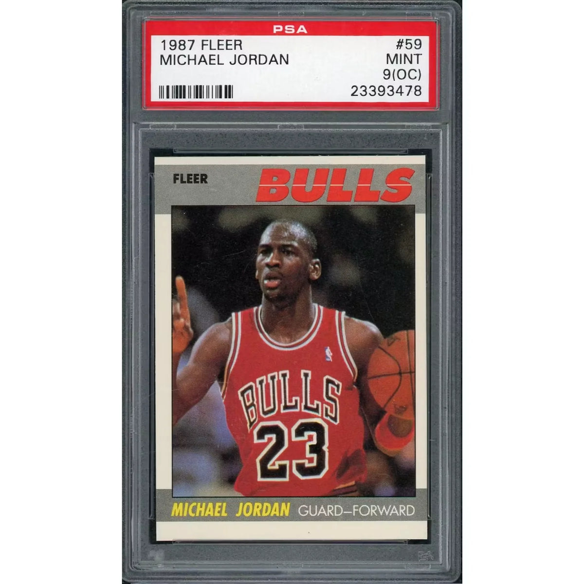 1987 Fleer Michael Jordan #59 | PSA 9 (OC) | P6577437