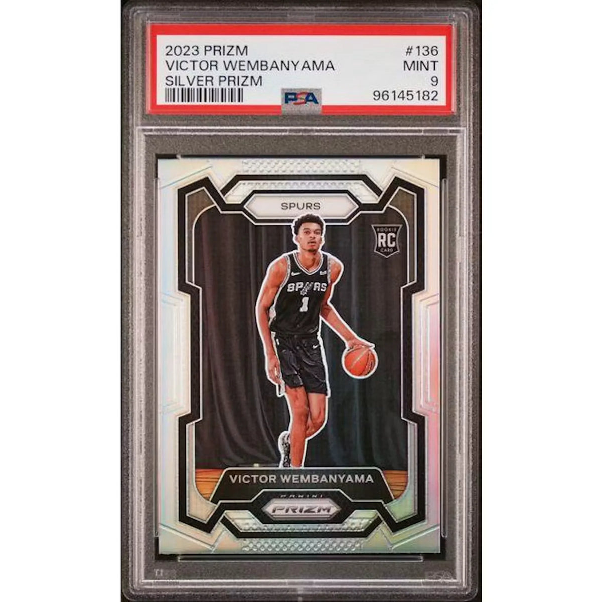Victor Wembanyama 2023-24 Panini Prizm Silver #136 | PSA 9 | P6577529