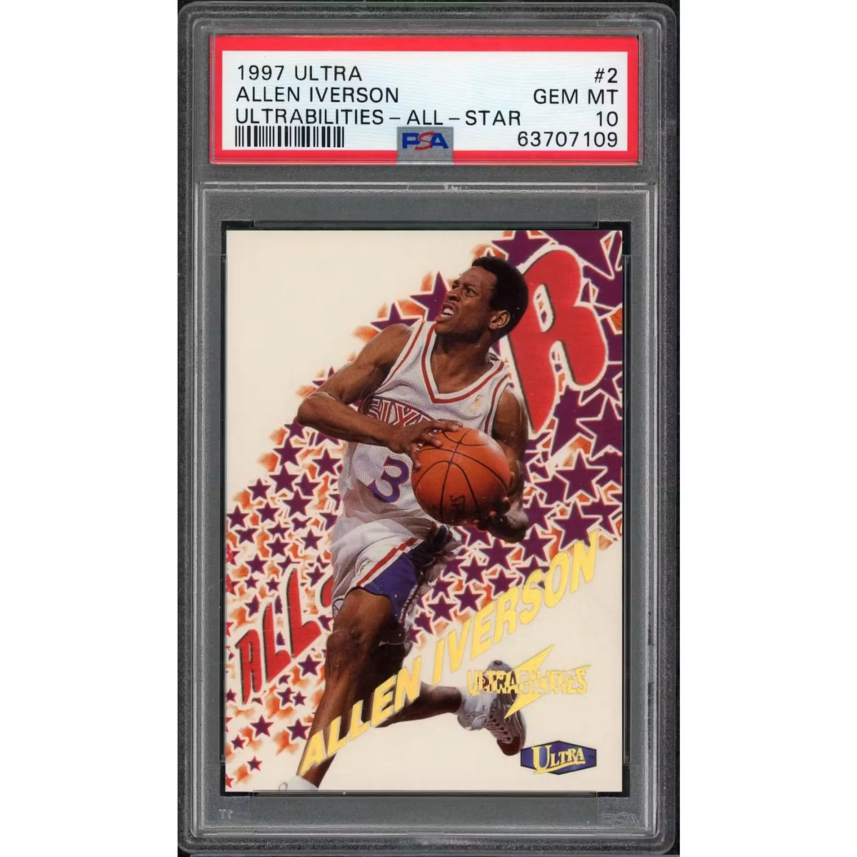 Allen Iverson 1997 Fleer Ultra Ultrabilities All-Star #2 | PSA 10 | P6577584