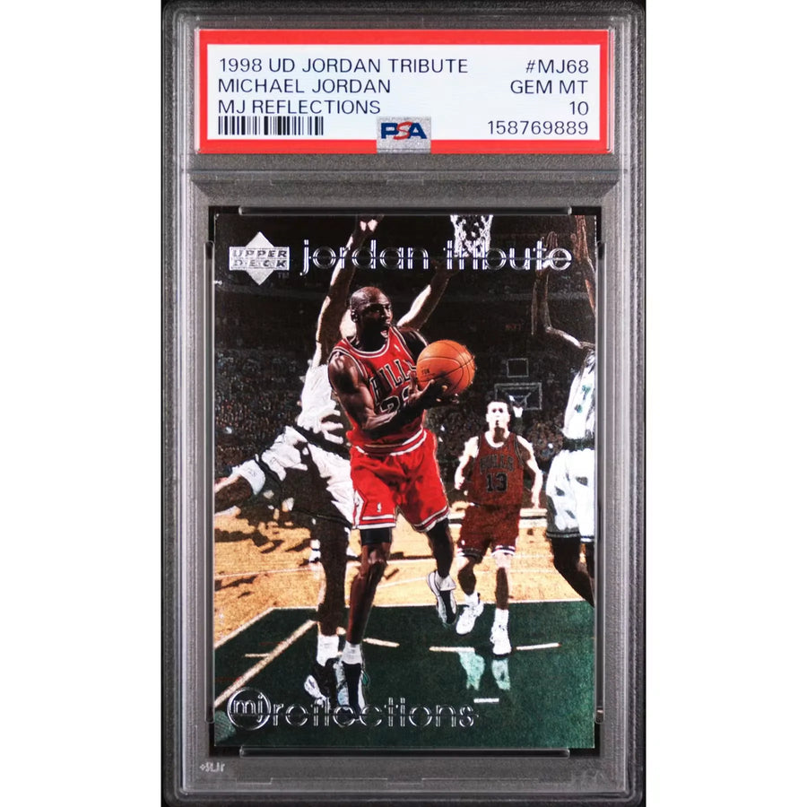 Michael Jordan 1998 Upper Deck Jordan Tribute MJ Reflections #MJ68 | PSA 10 | P6577660