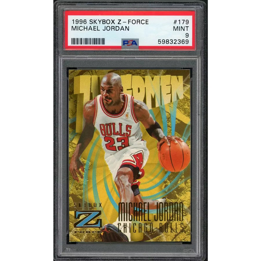 Michael Jordan 1996 Skybox Z-Force #179 | PSA 9 | P6577719