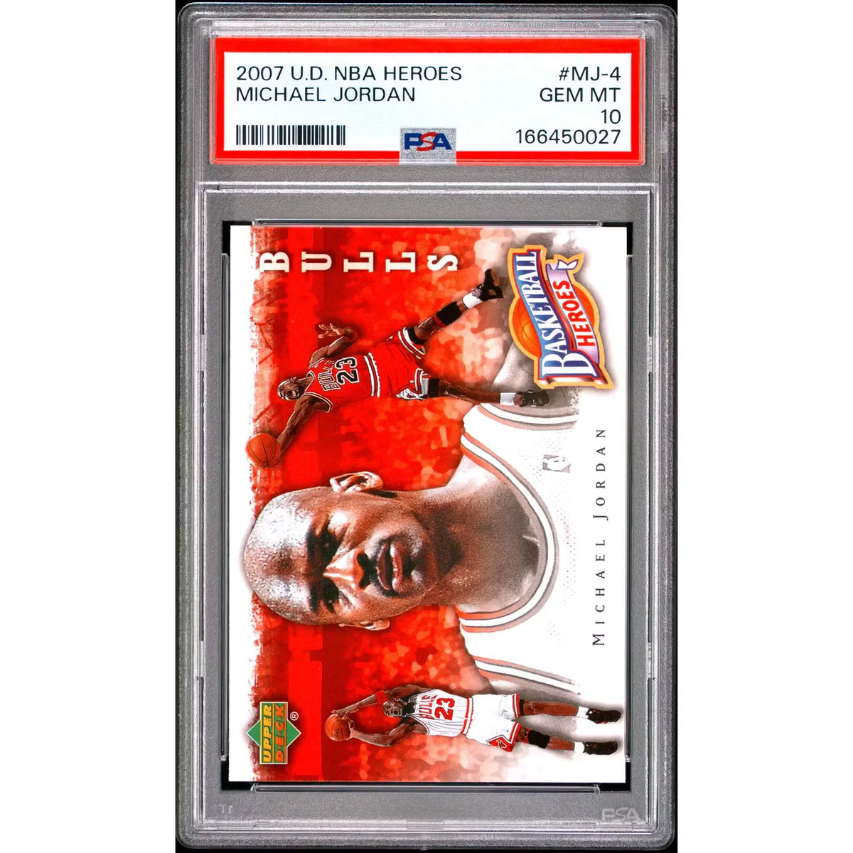 2007 Upper Deck NBA Heroes Michael Jordan #MJ-4 PSA 10 - D2 | P6577720