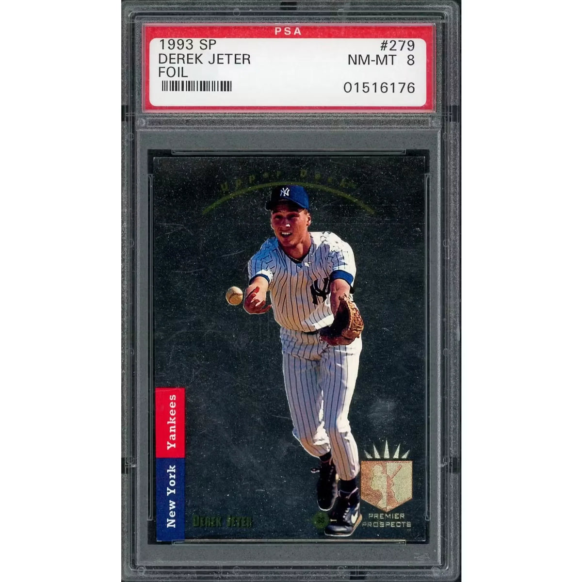 Derek Jeter 1993 SP Rookie Foil #279 | PSA 8 | P6577750