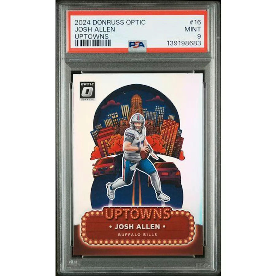 Josh Allen 2024 Panini Donruss Optic Uptowns #16 | PSA 9 | P6577862