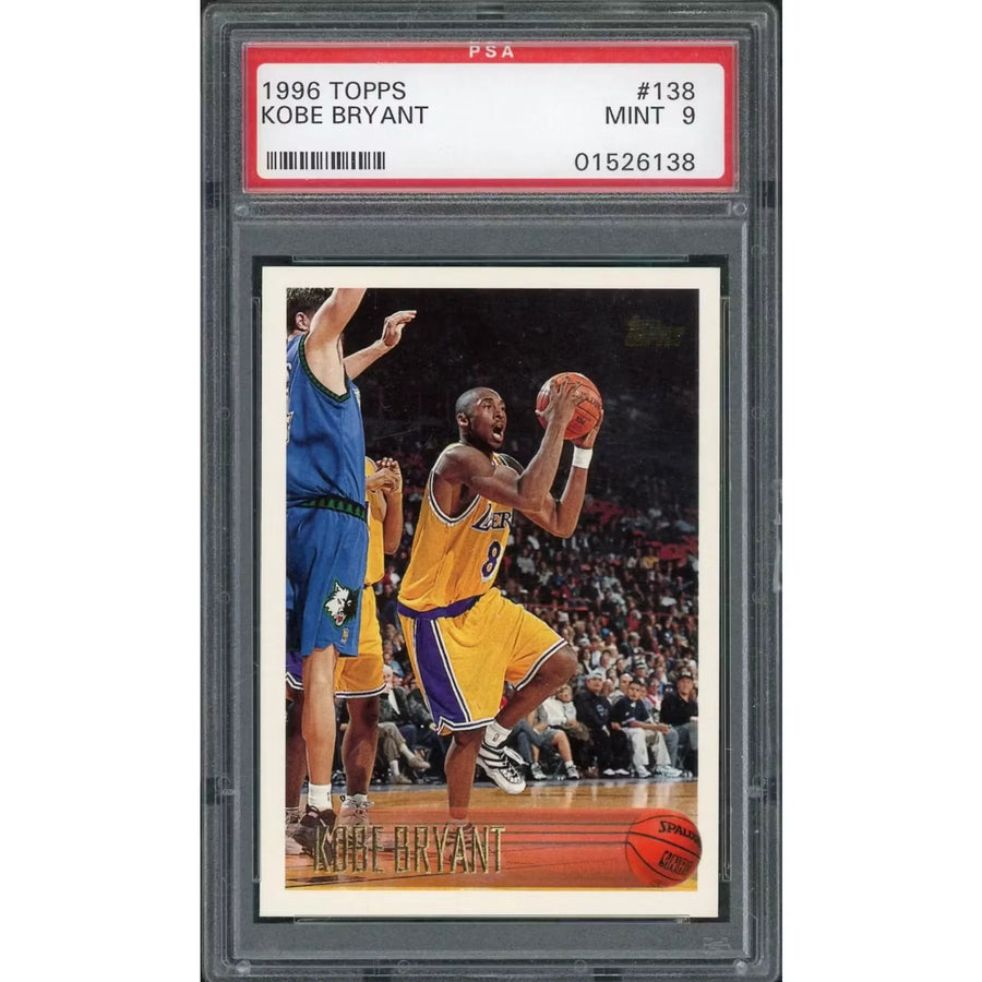 1996 Topps Kobe Bryant Rookie #138 PSA 9 - D4 | P6578010