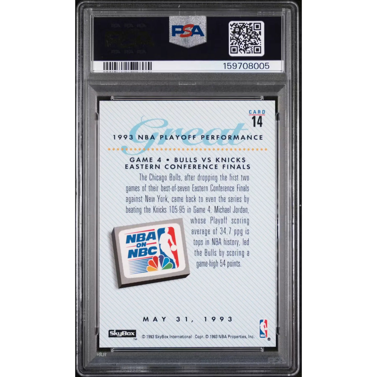 Michael Jordan 1993 Skybox Premium Card #14 | PSA 10 | P6578134
