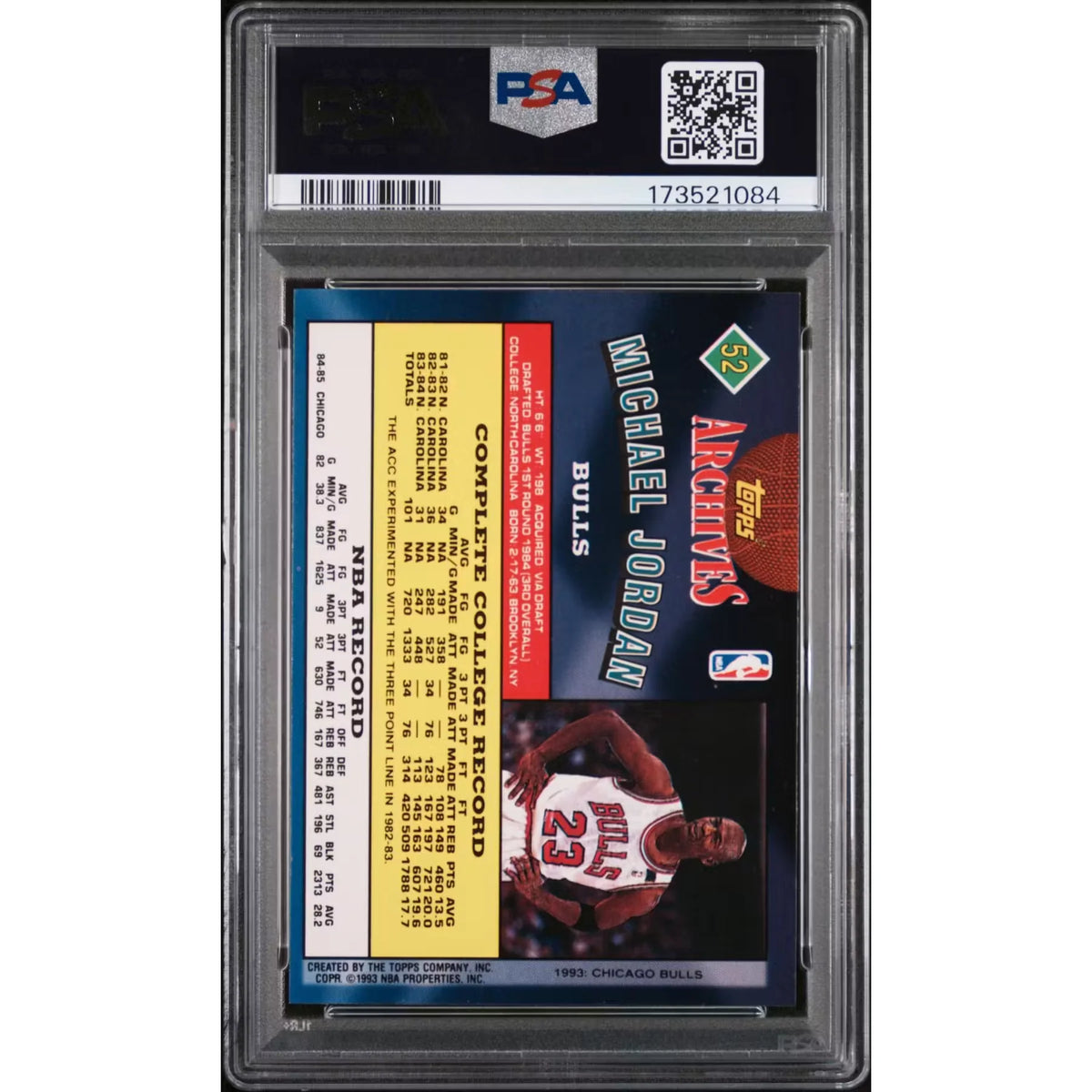 Michael Jordan 1992 Topps Archives #52 | PSA 9 | P6578135